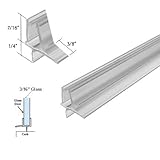 クリアシャワードア下部スイープwith Dripレールfor 3 / 16ガラス – 35 in long by TechnologyLK