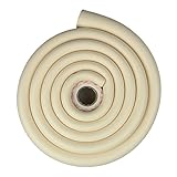 Tritina 6.6 ftガラステーブルデスクエッジ＆コーナークッション、セキュリティバンパー、ベビーセーフティー、子供用子供用デスクテーブルプロテクター(ホワイト)