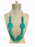 Dimples & Grace Baby Silicone Teething and Nursing Necklace, Chewable Wearable Teether Jewelry for M