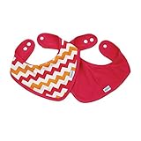 Bumkins Bandana Bib, Coral Chevron by Bumkins [並行輸入品]