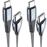 タイプcケーブル100W【1m/2本セット,PD急速充電5A】,Sweguard USB C ケーブル iPhone15 16充電ケーブル,アイフォン15 16,いphone16 15 pro Max,Macbook/iPad Pro/Air/Mini6,Samsung Galaxy S24/ S23/S22/S21/S20,Sony,Pixel等USB Type C機種対応 (灰)