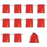 EsiFare 巾着袋 ラッピング袋 8*10cm 【10枚セット】和風収納袋 小物入れ リネン小ポーチ ジュエリーポーチ 数珠袋 香り袋 コットン袋 麻布袋 ハーブの入った袋 収納 通気性小さな布の袋 文玩袋 リネン 亜麻 アロマテラピーサシェ ギフトバッグ ミニ（オレンジ色）
