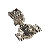 ブラムシルバーメタル1 – 5 / 16インチ110-degreeコンパクト39 CシリーズOtionオーバーレイscrew-on self-closingキャビネットヒンジ(ケースof 25 )