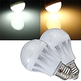 ILS - E27 7W 27 SMD 2835 White/Warm White LED Globe Light Bulb 110V