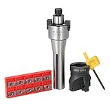 KKmoon 13点セット 2 インチ R8-FMB22 シャンク フェイスシェルミルアーバー+ 400R 50MM CNCエンドミルカッター+ 10入り APMT1604超硬インサート+ T15レン