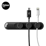 Kobwa Magnetic Cable Clips Adjustable Desktop Cord Management Multipurpose Cord Organizer with 3 Cab