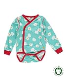 マクソモーラ ベビー服 Popcorn 新生児用 長袖 ロンパース コンビ肌着 ポップコーン 0-4ヵ月 Maxomorra 北欧 スウェーデン (56cm)