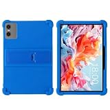 LANHOMEX For Hitabt T30Aタブレットケース10インチAndroid 14，柔らかいシリコン製カバーです，耐衝撃性，Hitabt T30A専用ケースカバー，調節可能なブラケットです，着用が簡単な，子供用保護ケースです，全面保護。(濃紺)