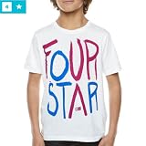 フォースター FOURSTAR キッズ TシャツSAMO 2 PREMIUMNO YOUTHホワイトNO39 L