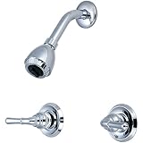 Olympia Faucets P-1232 Two Handle Shower Set, Chrome Finish [並行輸入品]