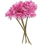SunniMix 5本　人工花　ひまわり　花束　ホーム　結婚式　花　装飾　結婚式　レセプション　パーティー　全3色 - ピンク