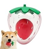 GHOSTCAT 犬 おもちゃ 音が出るおもちゃ イチゴ 嚙むおもちゃ 頑丈 小型～大型犬まで 嚙んでも壊れにくい 犬用おもちゃ 洗える 耐久性 歯清潔 歯磨きでき 可愛い玩具 おしゃれ 運動不足解消 ストレス軽減