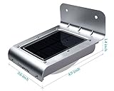 coznypony®　　ソーラー充電式LEDライト 人感センサーと16つLED電球内臓 屋外照明/軒先/壁掛け/庭先/玄関周りなどの夜間自動点灯　面倒な配線は一切不要アウトドアーライト(防雨　太陽エネ