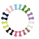 Oujyo 　　シンプルリボン　ヘアクリップ 　ヘアピン　前髪クリップ　　ベビークリップ　ミニクリップ　　ヘアアクセサリー　髪留め　髪飾り　 20点セット