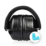 CrazyFire イヤーマフ 防音用 折り畳み型 騒音対策 ヘッドバンド式　NRR32dB　耳栓付き　大人・子供兼用
