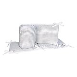 Dove Gray Chevron 4 Piece Crib Bumper Set by Trend Lab [並行輸入品]