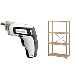 『電動ドライバー 充電式 RD110-W ホワイト』と『ラック ウッディラック 幅80.8×奥行35×高さ150cm WNK-7515』のセット