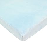 American Baby Company Heavenly Soft Chenille Fitted Portable/Mini Crib Sheet, Blue