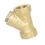 SunniMix 真ちゅう　フィルター　バルブ　Y型　ストレーナバルブ　ホース　チューブ　コネクタ　安全　耐久性　信頼性　全2サイズ - ゴールデン