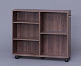 収納棚 押入れ収納 カウンター下などに 収納カート 7520/ブラウン