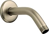 LASCO-Simpatico 82451SN Shower Arm with Flange 6-Inch, Satin Nickel by LASCO