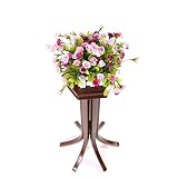 ZYH ソリッドウッドフラワースタンド、オーククリエイティブデザインポット植物Chlorophytum Bedroom Living Room Office 6 Legs Support 省スペース 