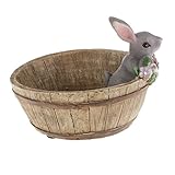 Fityle フラワーポット　ウサギ　多肉ポット　プランター　盆栽　トラフ　ボックス　プラントポット　可愛い