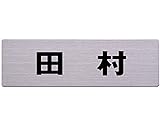 名前付き表札 角ゴシック体　ステンレス板表札 60x200ﾐﾘ 田村 カットシート貼テープ付