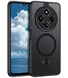 DUEDUE Xiaomi Redmi 14C 5G ケース Redmi 14C 5G ケース マグネット搭載 ブラック マグネット式カーマウント対応 指紋防止 耐衝撃 一体型 薄型 TPUケース 4G/5G 全面保護 黄ばみ防止