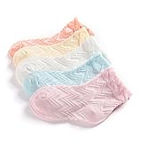 幼児子供子供コットンアンクルメッシュ靴下ストライプ夏靴下5組3-5 歳