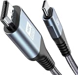 2M USB Type C HDMI 変換ケーブル，タイプC to hdmi 映像出力【4K 対応】USB-C HDMIケーブル(grey)