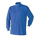 3030-15 鹿の子・長袖ハイネック 24．ロイヤルブルー 5L