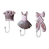 3のセットステンレススチールユーティリティ壁フックCrooksバレエアクセサリー
