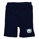 《初夏盛夏対応》 GARACH(ギャラッチ) 針抜きフライススパンワンポイントPANDAハーフパンツ 120cm/Nv NO.AH-1622203