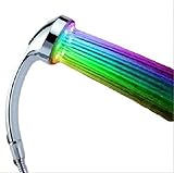 気分 リフレッシュ 虹色 の 水 LED シャワー ヘッド レインボー 電源 不要