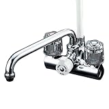 KVK ケーブイケー デッキ形一時止水付2ハンドルシャワー 【KF206】