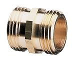Nelson Industrial Brass Pipe and Hose Fitting for Female Hose to Female Hose, Double Male 50573 [並行輸