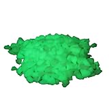 光る石 蓄光砕石 夜光石 蓄光石 黄緑 1袋  250g
