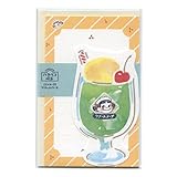 ハラペコ喫茶 2パターン ミニレターセット 美濃和紙 【クリームソーダ】ペコちゃん かわいい PP1