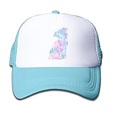 子供 メッシュキャップ 通気性 今季最新 ダンス キャップ ポリネシア パグ 日焼け止め 帽子 カジュアル ストーリート系ライトブルー プリント付き 無地