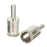 uxcell コアビット ガラス穴あけ 穴あけ ダイヤモンドドリルビット タイルグラス用 マーブルドリルビット 2個入り