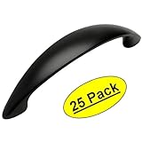 Cosmas 6003 – 96 FBフラットブラックモダンキャビネットハードウェアハンドルプル – 3 – 3 / 4 "インチ( 96 mm )穴中心 – 25パック