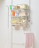 突っ張り ランドリーラック 本体横幅 は伸縮可能 収納 家具 棚 洗面所 脱衣所 洗濯機ラック