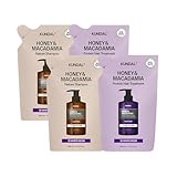 【KUNDAL/クンダル】シャンプー(2個) トリートメント(2個) セット (各400ml・詰め替え) #ホワイトムスク #ハニー&マカダミア #ネイチャー #弱酸性 #保湿 #香水シャンプー #香水トリートメント