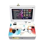 UYXOERA アーケードゲームコンソール、9800ゲーム、10.1インチHDスクリーン、デュアルプレーヤー、32GBストレージ、レトロビデオゲームマシン