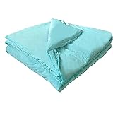 冷感 掛け布団 キルトケット 肌掛け布団 肌布団 ひんやり シングル 140×190cm 布団 ブランケット リバーシブル 両面冷感 洗える (ブルー【BLE】)