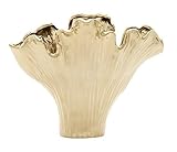 Breathtaking Ceramic Gold Vase by Benzara [並行輸入品]