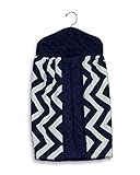 ベビードール寝具Minkyシェブロンおむつスタッカー、海軍