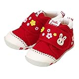 MIKIHOUSE(ミキハウス)フラワーうさこ デニムファーストベビーシューズ １１．５cm,赤（02）