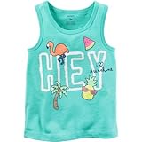 Carter's(カーターズ) トロピカルグリッターグラフィックタンク グリーン トップス半袖Tシャツ 8歳【並行輸入】
